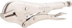 Irwin - 10" OAL Straight Jaw Locking Pliers - 1-5/8" Jaw Opening, Standard Handle - Eagle Tool & Supply