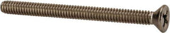 Value Collection - 1/4-20 UNC, 3" OAL Phillips Drive Machine Screw - Flat Head, Grade 316 Stainless Steel, Uncoated, Without Washer - Eagle Tool & Supply