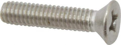 Value Collection - 5/16-18 UNC, 1-1/2" OAL Phillips Drive Machine Screw - Flat Head, Grade 316 Stainless Steel, Uncoated, Without Washer - Eagle Tool & Supply