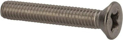 Value Collection - 5/16-18 UNC, 2" OAL Phillips Drive Machine Screw - Flat Head, Grade 316 Stainless Steel, Uncoated, Without Washer - Eagle Tool & Supply