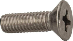Value Collection - 3/8-16 UNC, 1-1/4" OAL Phillips Drive Machine Screw - Flat Head, Grade 316 Stainless Steel, Uncoated, Without Washer - Eagle Tool & Supply