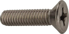 Value Collection - 3/8-16 UNC, 1-1/2" OAL Phillips Drive Machine Screw - Flat Head, Grade 316 Stainless Steel, Uncoated, Without Washer - Eagle Tool & Supply