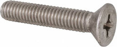 Value Collection - 3/8-16 UNC, 2" OAL Phillips Drive Machine Screw - Flat Head, Grade 316 Stainless Steel, Uncoated, Without Washer - Eagle Tool & Supply
