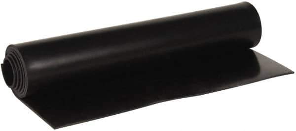 Made in USA - 36" Wide, 0.093" Thick, Buna-N Rubber Foam Sheet - 45 to 55 Durometer, Black, -40 to 212°F, 1,500 psi Tensile Strength, Cut-to-Length - Eagle Tool & Supply