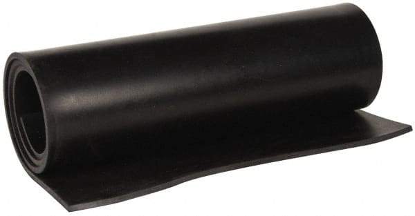 Made in USA - 36" Wide, 3/8" Thick, Buna-N Rubber Foam Sheet - 45 to 55 Durometer, Black, -40 to 212°F, 1,500 psi Tensile Strength, Cut-to-Length - Eagle Tool & Supply