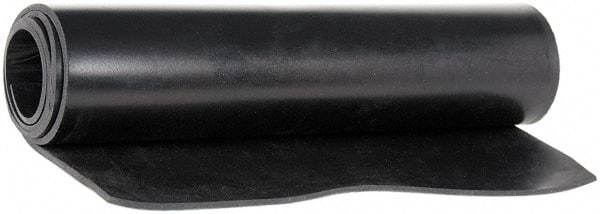 Made in USA - 36" Wide, 0.093" Thick, Buna-N Rubber Foam Sheet - 50 to 60 Durometer, Black, -40 to 212°F, 1,500 psi Tensile Strength, Cut-to-Length - Eagle Tool & Supply