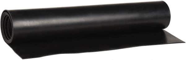 Made in USA - 36" Wide, 0.093" Thick, Buna-N Rubber Foam Sheet - 65 to 75 Durometer, Black, -40 to 212°F, 1,500 psi Tensile Strength, Cut-to-Length - Eagle Tool & Supply