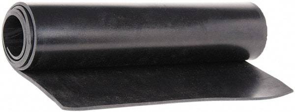 Made in USA - 36" Wide, 1/8" Thick, Buna-N Rubber Foam Sheet - 65 to 75 Durometer, Black, -40 to 212°F, 1,500 psi Tensile Strength, Cut-to-Length - Eagle Tool & Supply