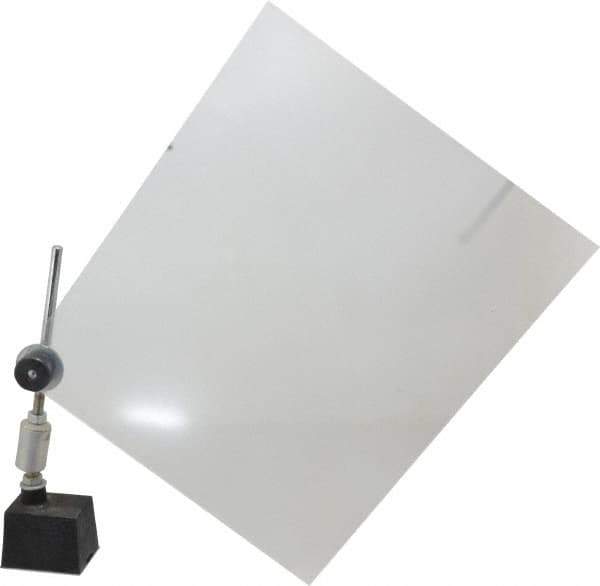 PRO-SAFE - Acrylic Flat Base & Shield - 10" Wide x 12" Long x 1/8" Thick, 9" Arm Reach, Magnetic Base, For General Purpose Use - Eagle Tool & Supply