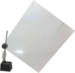 PRO-SAFE - Acrylic Flat Base & Shield - 10" Wide x 12" Long x 1/8" Thick, 9" Arm Reach, Magnetic Base, For General Purpose Use - Eagle Tool & Supply