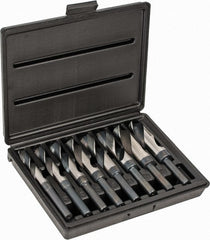 Triumph Twist Drill - 9/16 to 1", 118° Point, Oxide Finish, High Speed Steel Reduced Shank Drill Bit Set - Eagle Tool & Supply