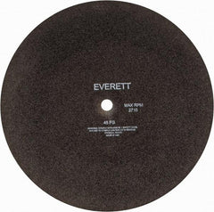 Everett - 20" Aluminum Oxide Cutoff Wheel - 3/16" Thick, 1" Arbor, Use with Gas Powered Saws - Eagle Tool & Supply