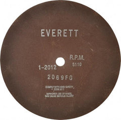 Everett - 14" Aluminum Oxide Cutoff Wheel - 1/8" Thick, 1" Arbor, Use with Gas Powered Saws - Eagle Tool & Supply