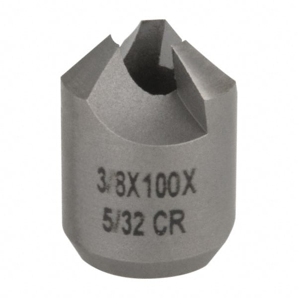 Made in USA - 3/8" Cutter Head Diam, 5/32" Pilot Hole Diam, High Speed Steel Reverse Countersink - Eagle Tool & Supply