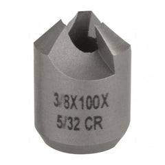 Made in USA - 3/8" Cutter Head Diam, 5/32" Pilot Hole Diam, High Speed Steel Reverse Countersink - Eagle Tool & Supply