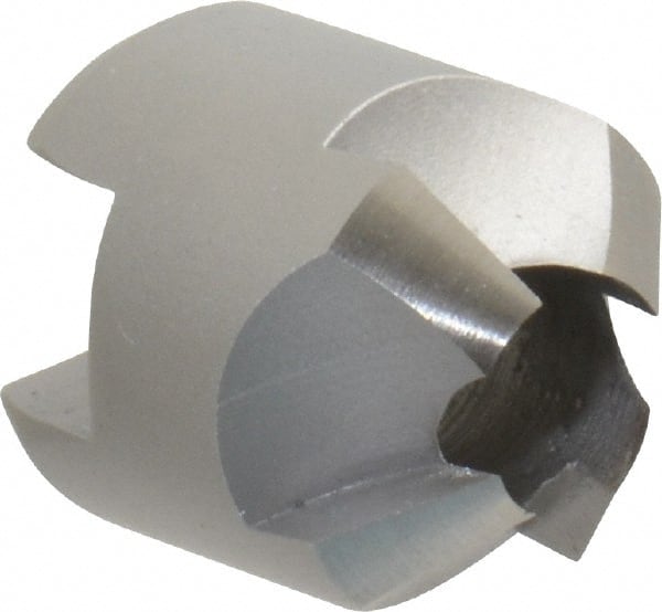 Made in USA - 4 Flutes, 9/16" Cutter Head Diam, 1/4" Pilot Hole Diam, High Speed Steel Reverse Countersink - Eagle Tool & Supply
