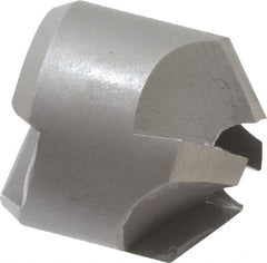 Made in USA - 4 Flutes, 5/8" Cutter Head Diam, 1/4" Pilot Hole Diam, High Speed Steel Reverse Countersink - Eagle Tool & Supply