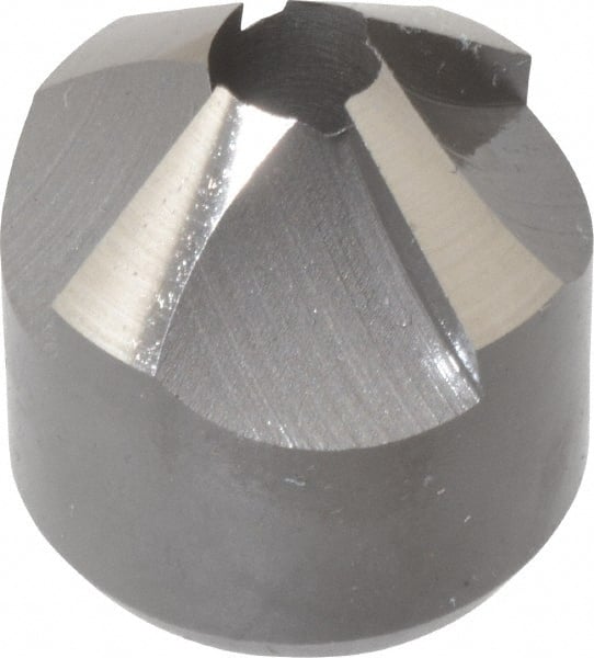 Made in USA - 4 Flutes, 7/8" Cutter Head Diam, 1/4" Pilot Hole Diam, High Speed Steel Reverse Countersink - Eagle Tool & Supply