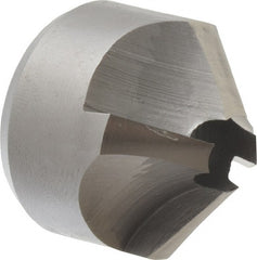 Made in USA - 4 Flutes, 1" Cutter Head Diam, 5/16" Pilot Hole Diam, High Speed Steel Reverse Countersink - Eagle Tool & Supply