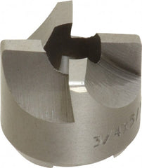 Made in USA - 4 Flutes, 3/4" Diam, 5/16" Pilot Hole Diam, High Speed Steel Reverse Counterbore - Eagle Tool & Supply