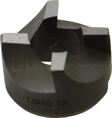 Made in USA - 4 Flutes, 1" Diam, 1/2" Pilot Hole Diam, High Speed Steel Reverse Counterbore - Eagle Tool & Supply