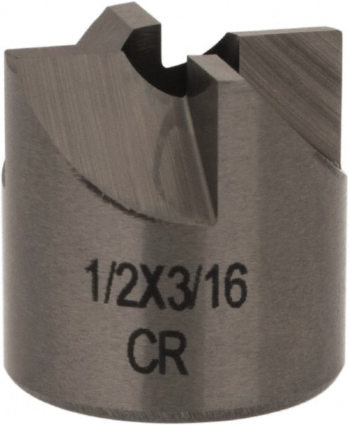 Made in USA - 4 Flutes, 1/2" Diam, 3/16" Pilot Hole Diam, Solid Carbide Reverse Counterbore - Eagle Tool & Supply