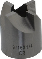 Made in USA - 4 Flutes, 9/16" Diam, 1/4" Pilot Hole Diam, Solid Carbide Reverse Counterbore - Eagle Tool & Supply