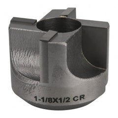Made in USA - 4 Flutes, 1-1/8" Diam, 1/2" Pilot Hole Diam, Carbide-Tipped Reverse Counterbore - Eagle Tool & Supply