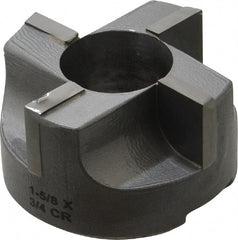 Made in USA - 4 Flutes, 1-5/8" Diam, 3/4" Pilot Hole Diam, Carbide-Tipped Reverse Counterbore - Eagle Tool & Supply
