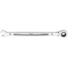 Combination Wrench: 6 mm Head Size Steel, Chrome-Plated