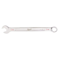 Combination Wrench: 1.0625'' Head Size 14.43'' OAL, Steel, Chrome-Plated