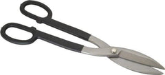 Value Collection - 3-1/2" Length of Cut, Straight Pattern Tinner's Snip - 14" OAL, Cushion Grip Handle, 23 AWG Steel Capacity - Eagle Tool & Supply