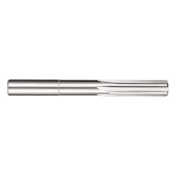 SGS - 25/64" Solid Carbide 6 Flute Chucking Reamer - Straight Flute, 25/64" Straight Shank, 4" OAL - Eagle Tool & Supply