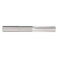 SGS - 13/32" Solid Carbide 6 Flute Chucking Reamer - Straight Flute, 13/32" Straight Shank, 4" OAL - Eagle Tool & Supply