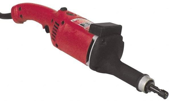 Milwaukee Tool - 1/4 Inch Collet, 14,500 RPM, Straight, Electric Die Grinder - 120 Volt, 11 Amp, 9 Ft. Long Cord - Eagle Tool & Supply