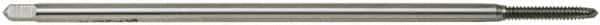 Hertel - 7/16-14 UNC 3 Flute H3 Bright Finish High Speed Steel Spiral Point Extension Tap - Plug Chamfer, 6" OAL, 3B Class of Fit - Eagle Tool & Supply