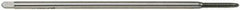 Hertel - 7/16-14 UNC 3 Flute H3 Bright Finish High Speed Steel Spiral Point Extension Tap - Plug Chamfer, 6" OAL, 3B Class of Fit - Eagle Tool & Supply