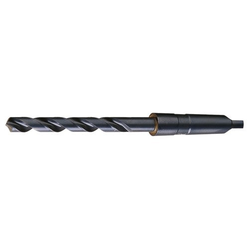 49/64 RHS / RHC HSS 118 Degree Radial Point General Purpose Taper Shank Drill - Steam Oxide - Exact Industrial Supply