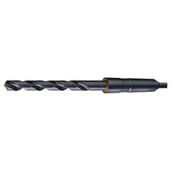 49/64 RHS / RHC HSS 118 Degree Radial Point General Purpose Taper Shank Drill - Steam Oxide - Exact Industrial Supply