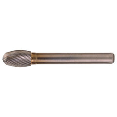 SE-41 Standard Cut Solid Carbide Bur-Egg Shape - Exact Industrial Supply