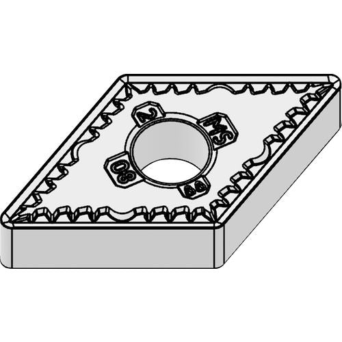 DNMG332MS WU10HT NEGATIVE STYLE, PIN LOCK INSERT - Eagle Tool & Supply