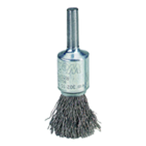 4″ Diameter - Crimped Steel Wire Stem Mounted Brush - Eagle Tool & Supply