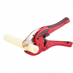 Rothenberger - 1-5/8" Pipe Capacity, Tube & Pipe Cutter - Cuts Plastic, PVC, CPVC, 9" OAL - Eagle Tool & Supply