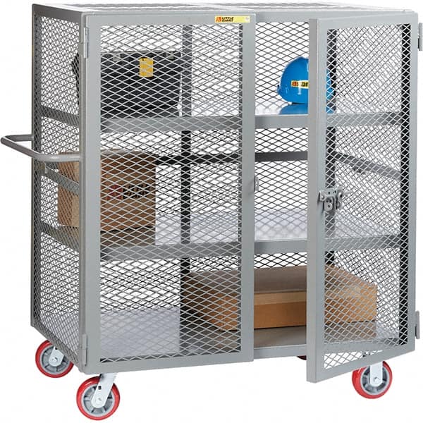 Little Giant - Lockers Type: Heavy Duty Mesh Security Cabinet Number of Tiers: 3 - Eagle Tool & Supply