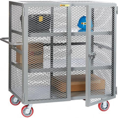 Little Giant - Lockers Type: Heavy Duty Mesh Security Cabinet Number of Tiers: 3 - Eagle Tool & Supply