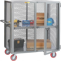 Little Giant - Lockers Type: Heavy Duty Mesh Security Cabinet Number of Tiers: 2 - Eagle Tool & Supply