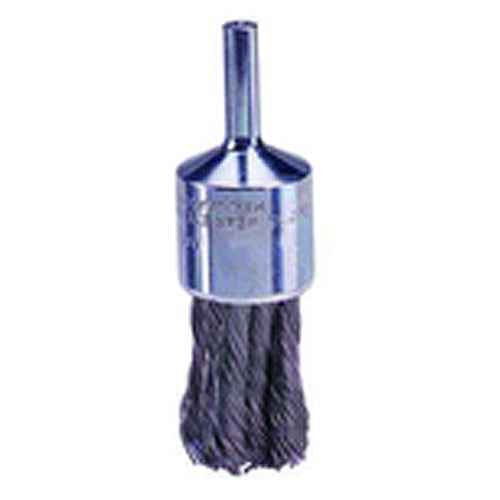 3/4″ Knot Wire End Brush, .014″ Steel Fill, Retail Pack - Eagle Tool & Supply