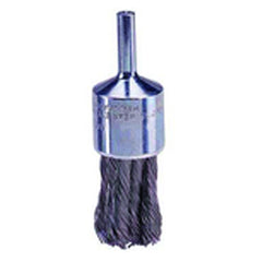 3/4″ Knot Wire End Brush, .014″ Steel Fill, Retail Pack - Eagle Tool & Supply