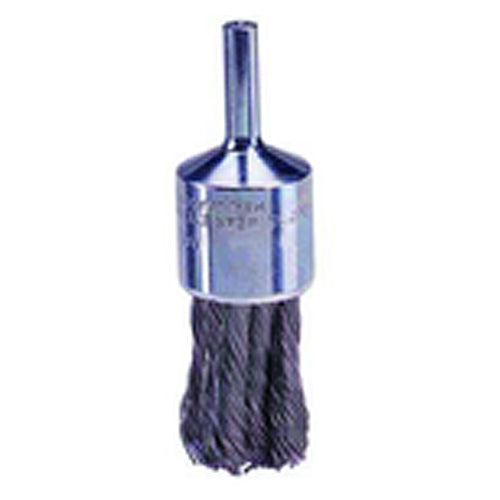 3/4″ Knot Wire End Brush, .020″ Steel Fill, Retail Pack - Eagle Tool & Supply