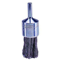 3/4″ Knot Wire End Brush, .020″ Steel Fill, Retail Pack - Eagle Tool & Supply